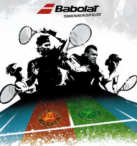 sản phẩm BABOLAT tại ROLAND GARROS & WIMBLEDON 2014 